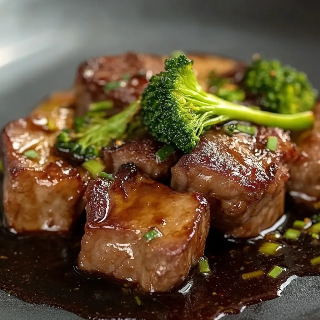 Rindfleisch und Brokkoli