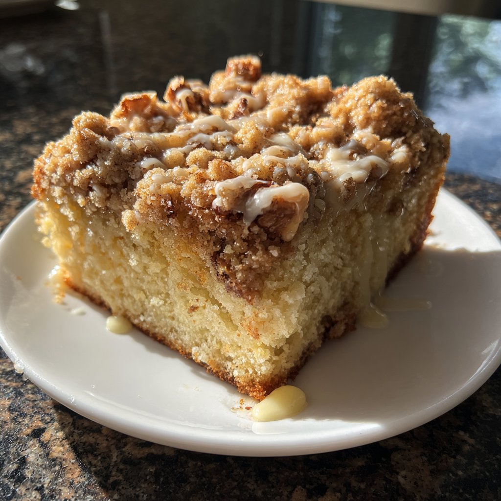 Blechkuchen mit Nussstreuseln