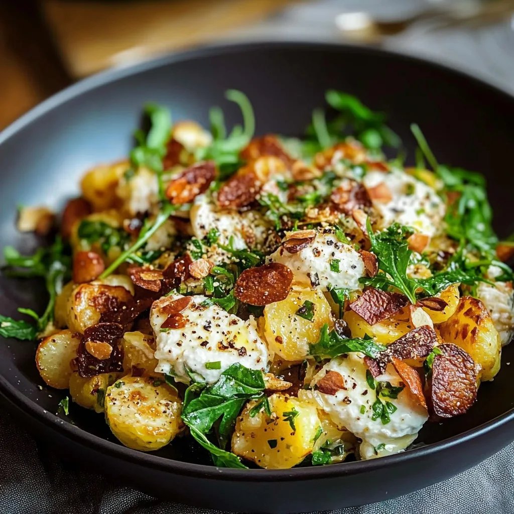 Krosser Kartoffelsalat mit Senf-Dressing
