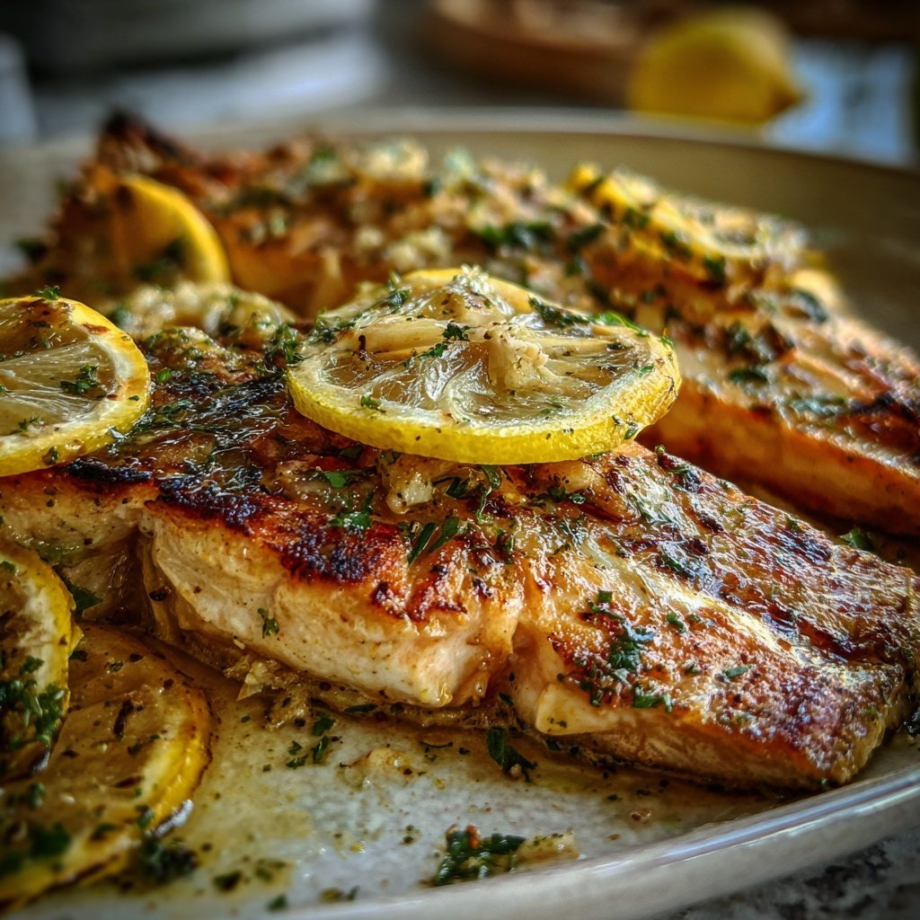 Gesund & Leicht Zitronen-Gegrillter Fisch