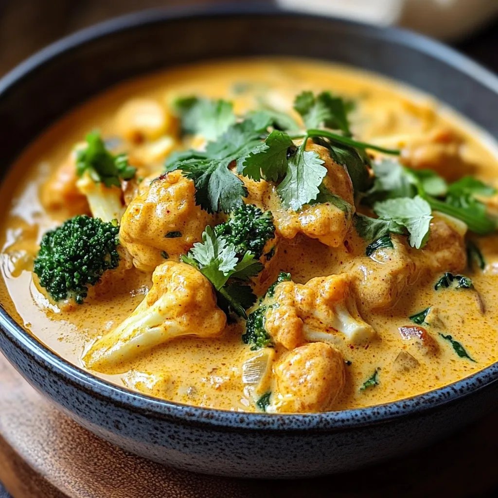 Cremiger Blumenkohl-Curry aus dem Backofen