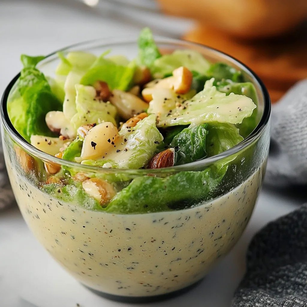 Cremiges Sonnenblumenkern-Salatdressing