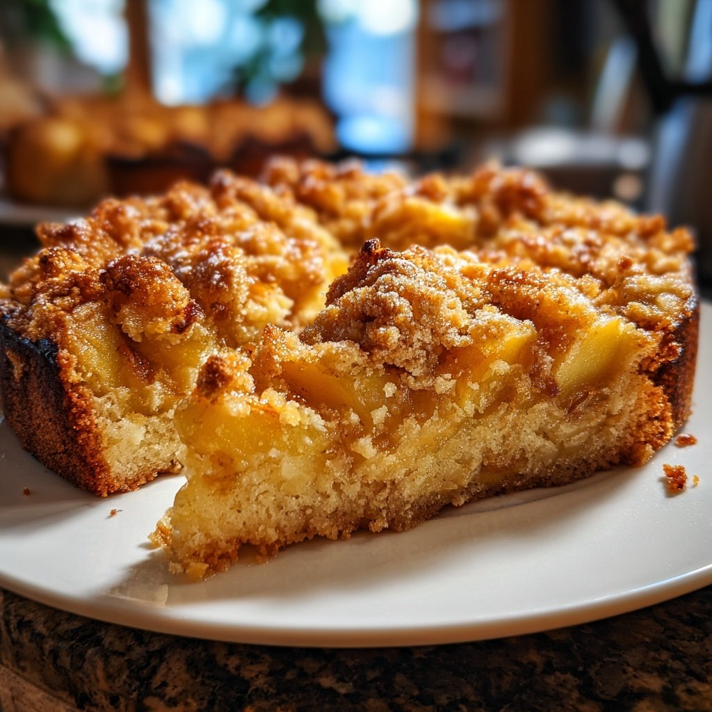 Streuselkuchen Mit Pfirsich