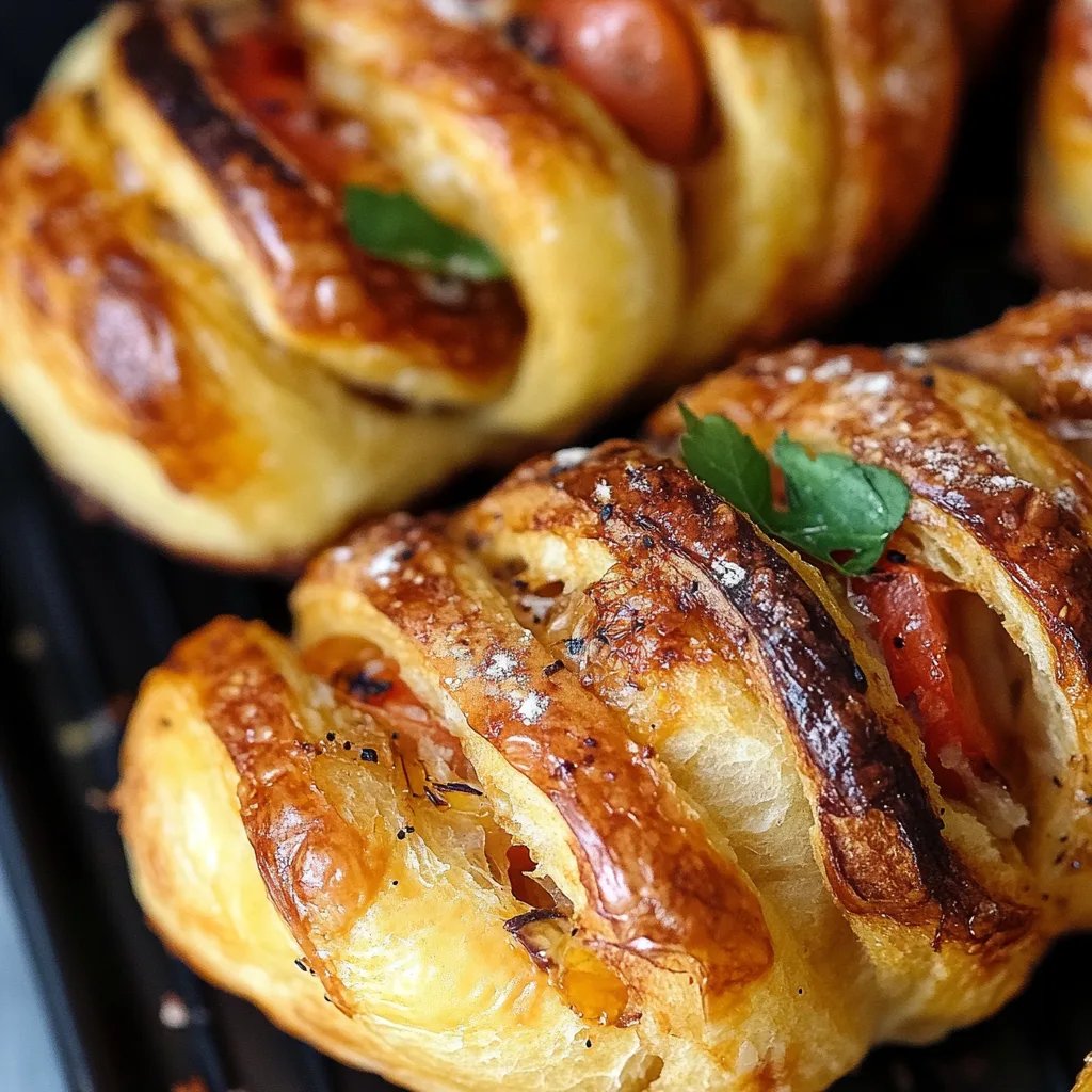 Schnelle Franzbrötchen mit Blätterteig