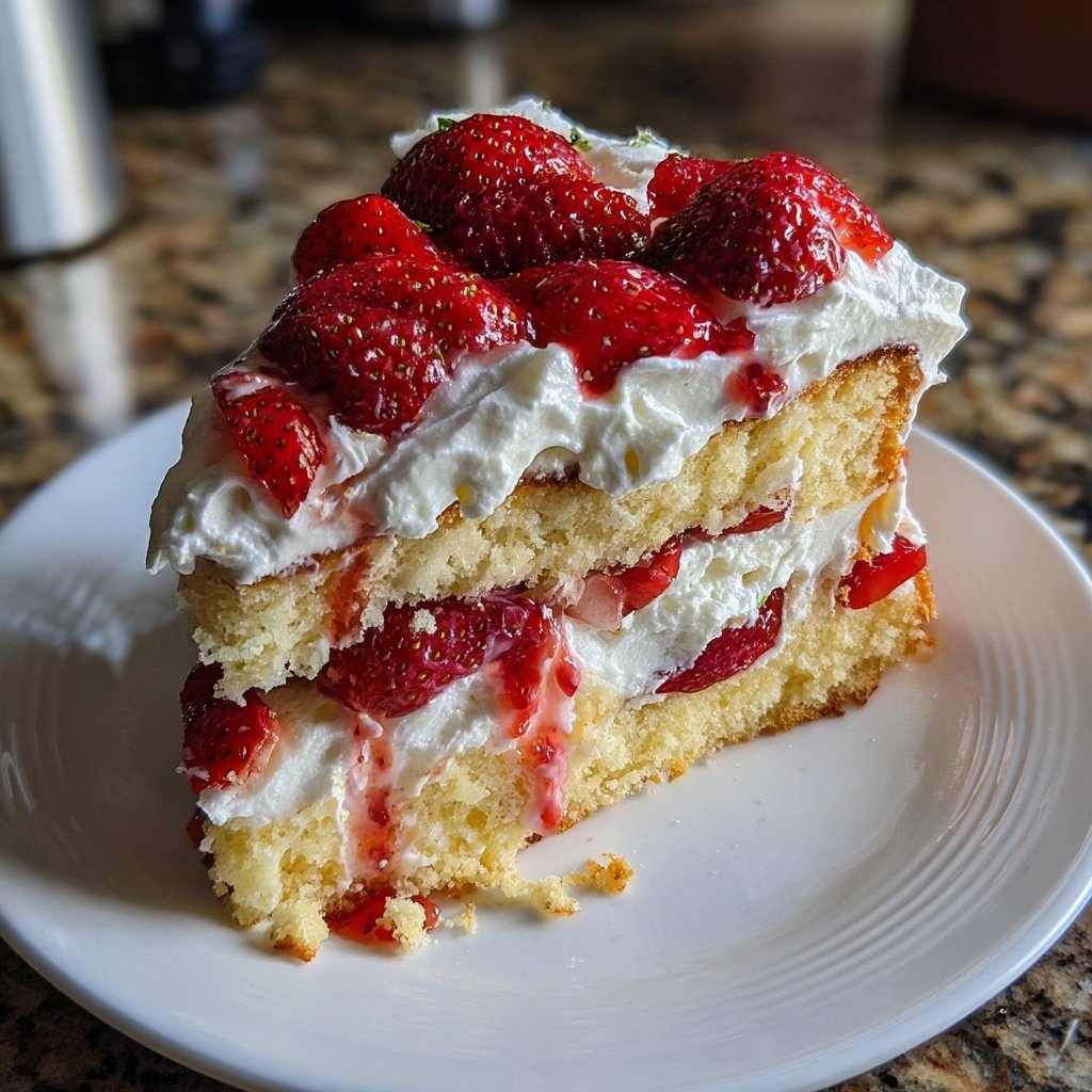 Erdbeer Sahne Kuchen Klassisch