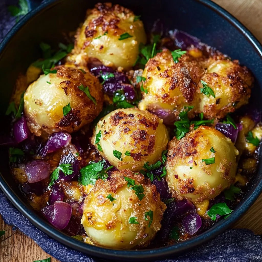 Knödel-Rotkohl-Auflauf