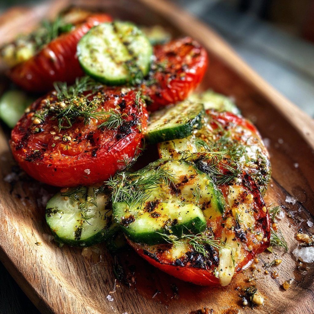 Grill Beilagen Mit Tomaten Und Gurke
