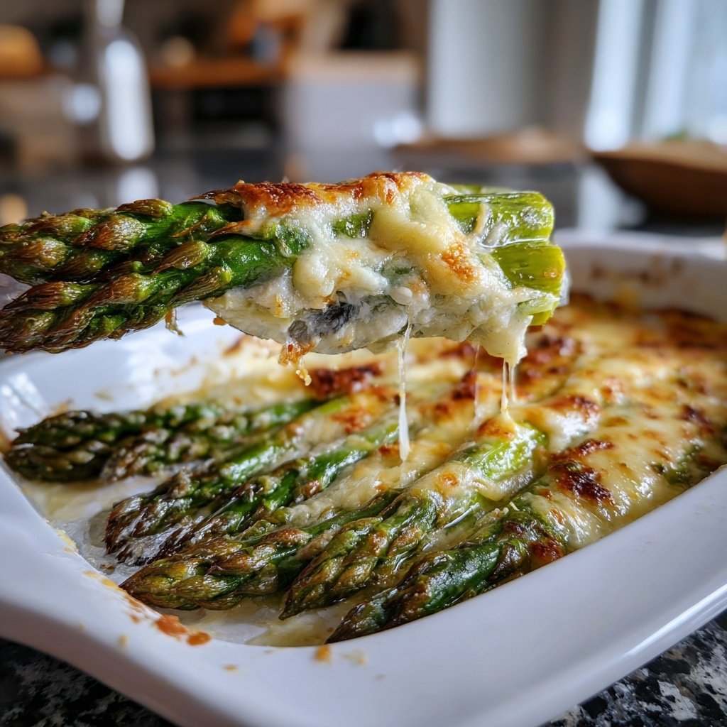 Grüner Spargel Ofengericht