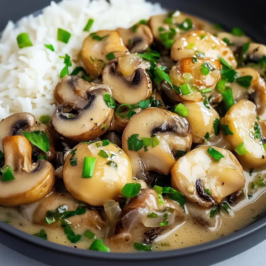 Hähnchengeschnetzeltes mit Champignons
