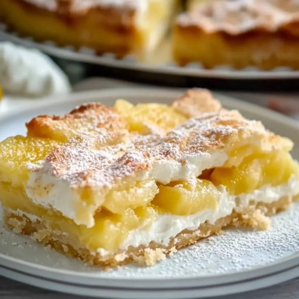 Apfelschnitten mit Sahne-Quark-Creme