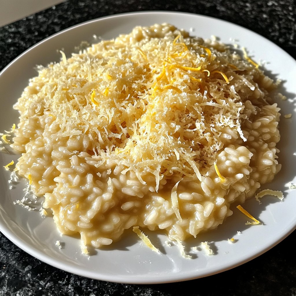 Risotto mit Zitrone und Parmesan