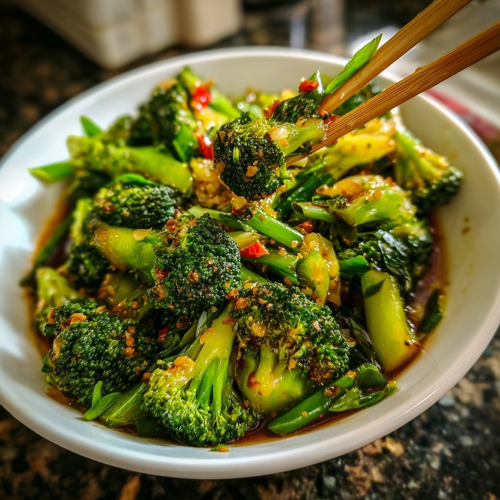 Brokkoli Pfanne Asiatisch