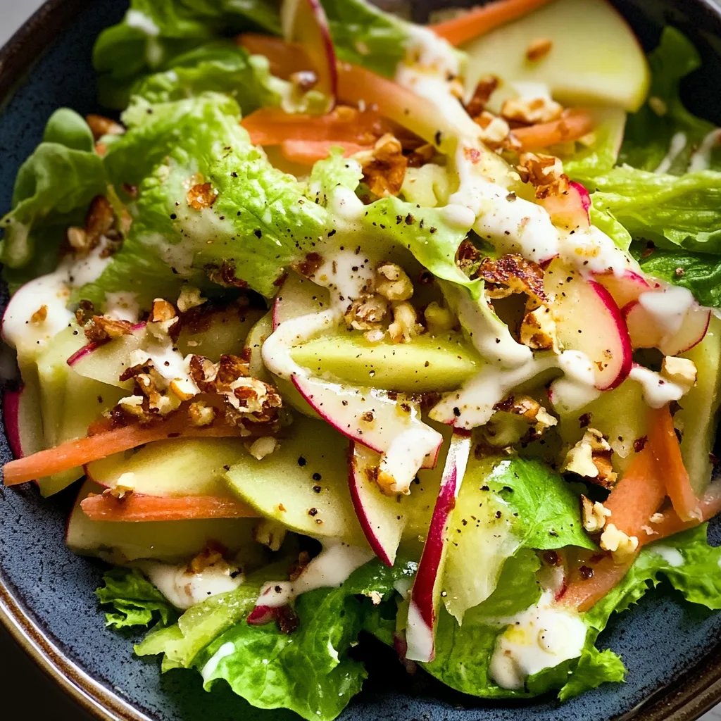 Chinakohl-Apfel-Salat mit veganem Joghurtdressing