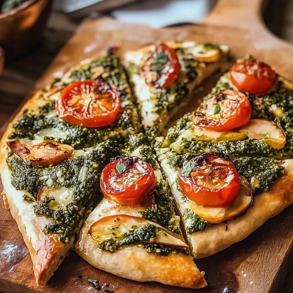 Schneller Blätterteig-Baum mit Pesto