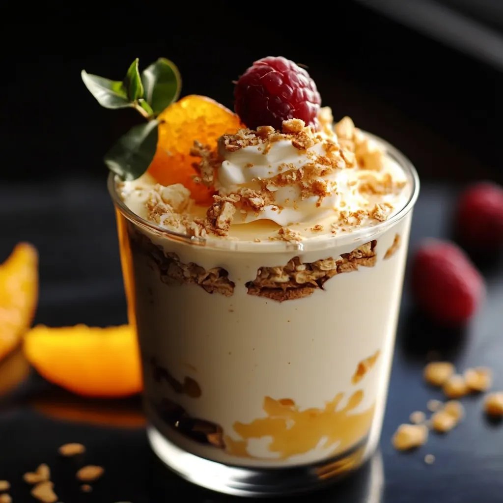 Festliche Spekulatius Mandarinen Quark Creme