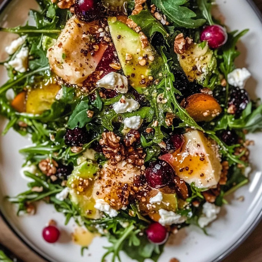 Leckerer Weihnachtssalat mit Honig-Senf-Dressing