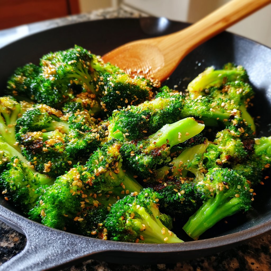 Brokkoli Pfanne Mit Sesam